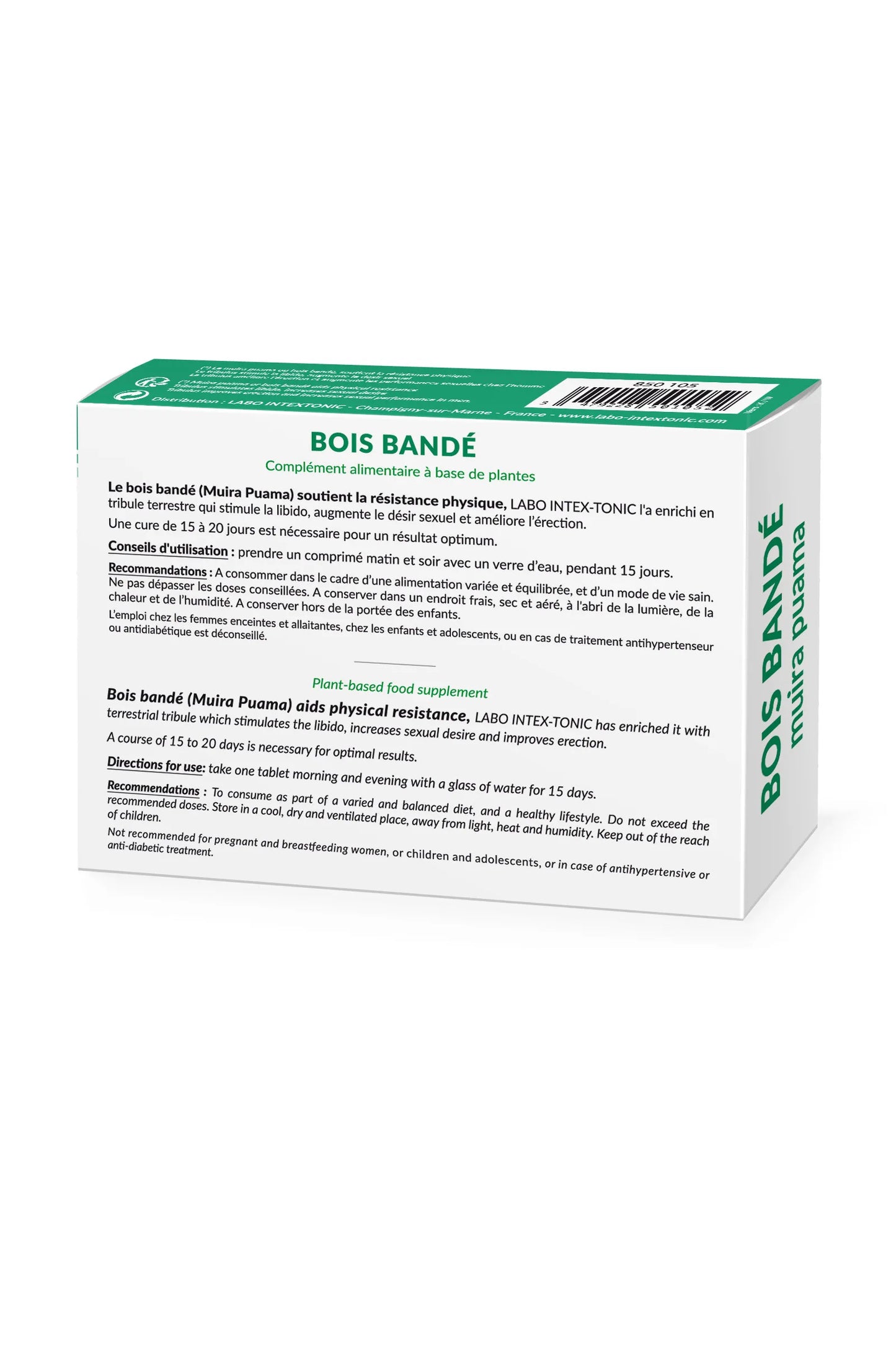 Bois Bandé 30 pilules stimulantes homme et femme - Love Store Paris