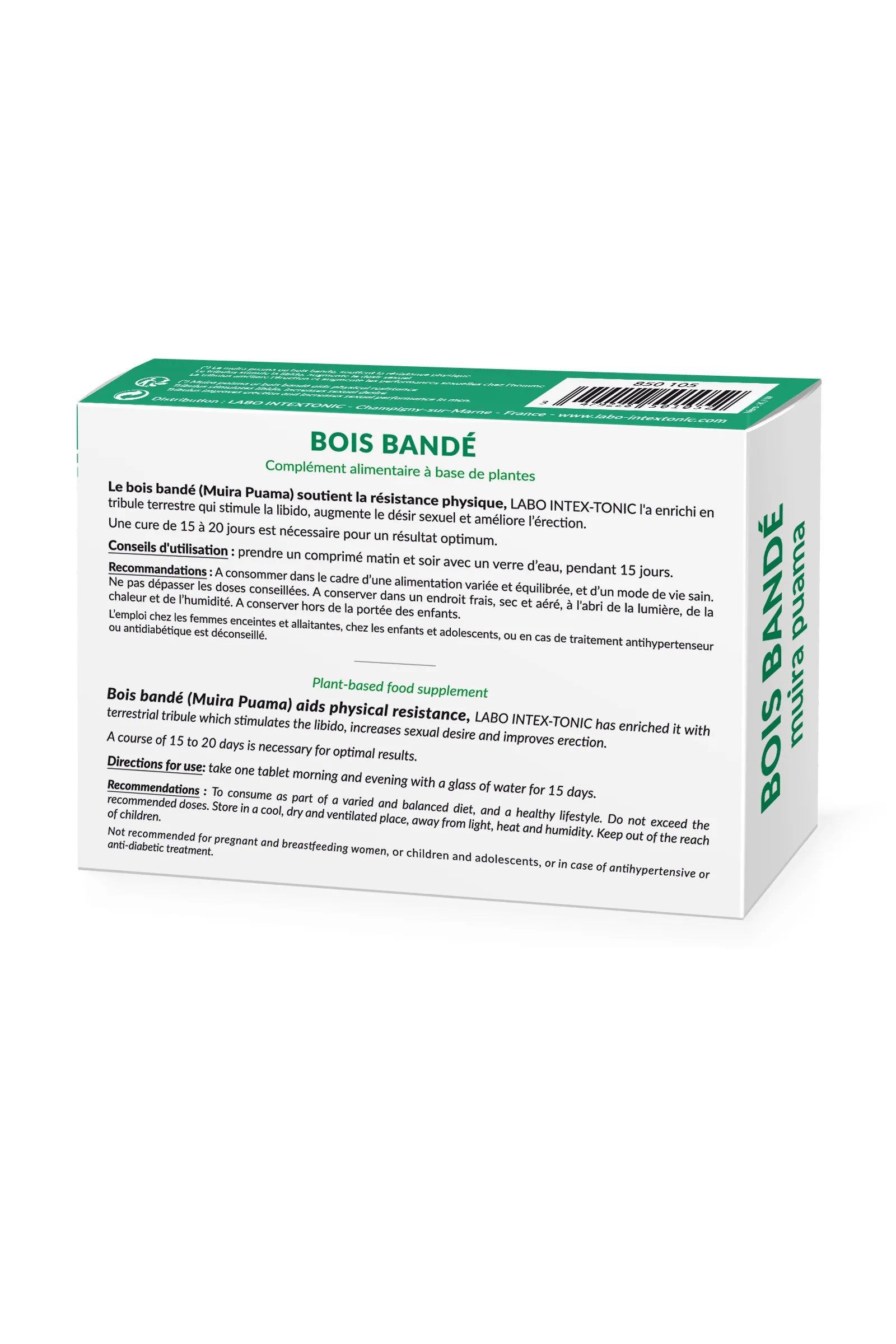 Bois Bandé 30 pilules stimulantes homme et femme - Love Store Paris