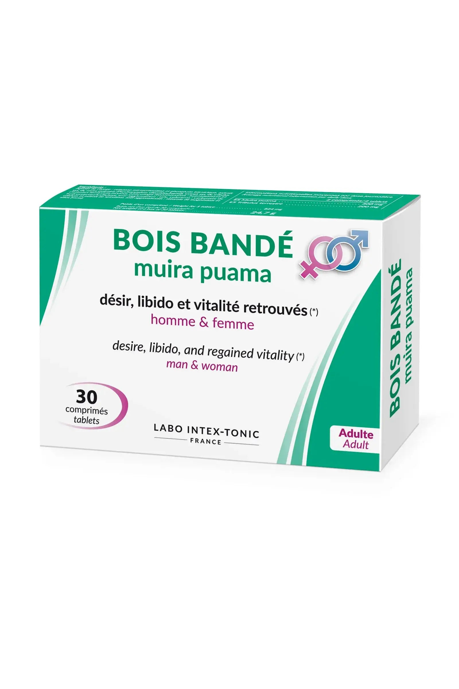 Bois Bandé 30 pilules stimulantes homme et femme - Love Store Paris