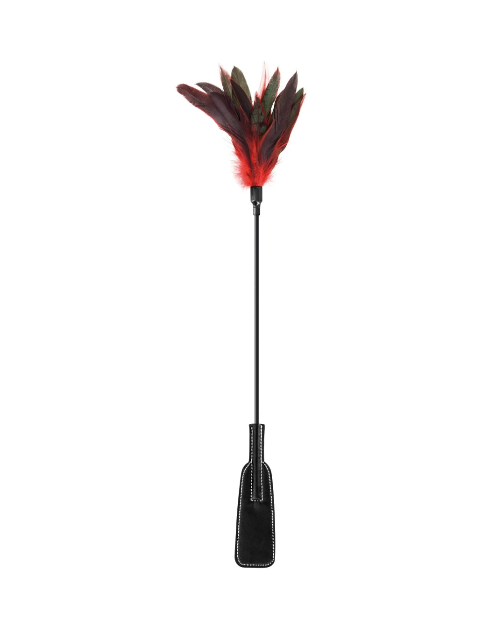 Cravache plumes rouge et noir Sweet Caress - Love Store Paris