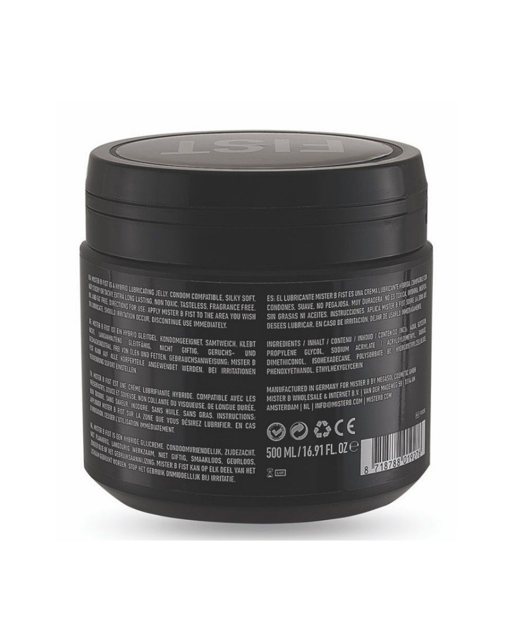 Fist Classic lubrifiant 500ml Mister B - Love Store Paris