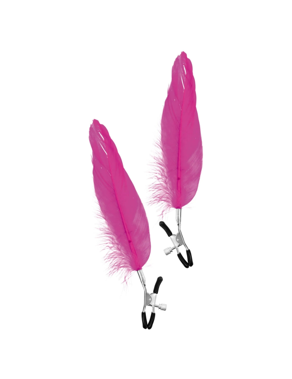 Pinces à seins plume d'oie rose Sweet Caress - Love Store Paris